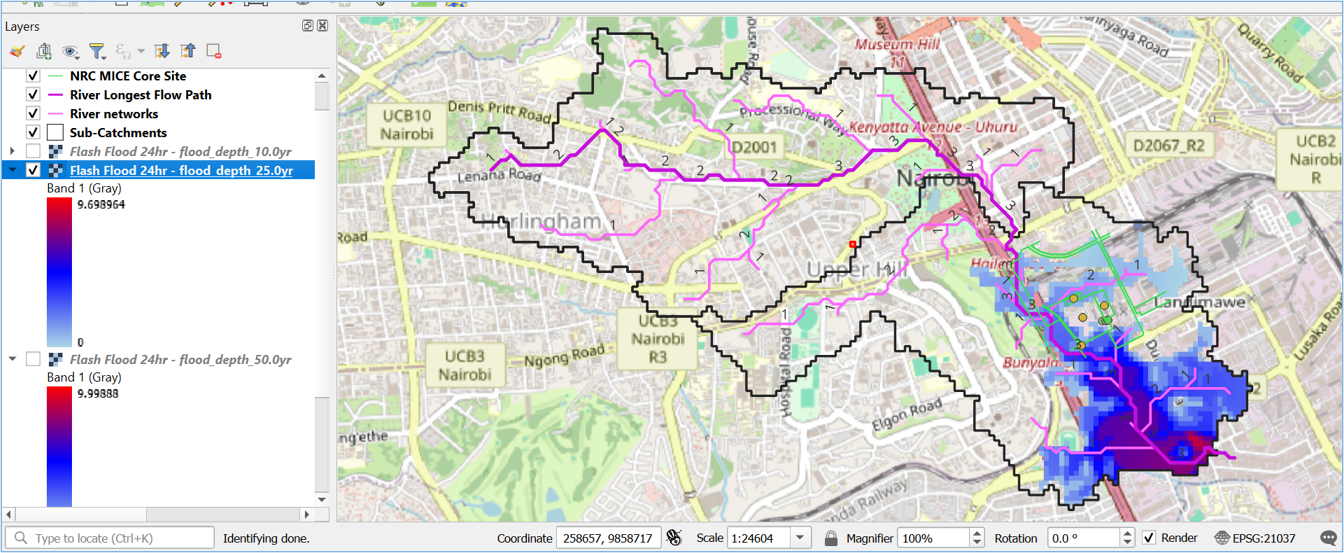 Feb-May 2026 Seasonal Rains - 25 Year Flood Depth